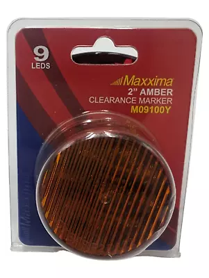 Maxxima 2  Side Marker Clearance Light Grommet Mount 9 LED Amber Lens  • $9.99