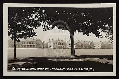 Uncommon RPPC Of Soldiers Quarters. Vancouver Washington. C 1930's-40's  • $14.95