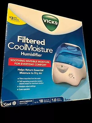 Vicks Filtered Cool Moisture Humidifier Model V3100VD1 Tested Works No Filter • $15