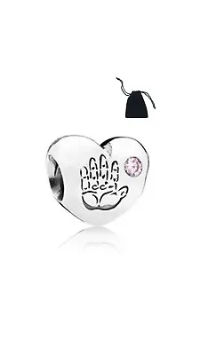 It’s A Girl Charm New Baby Girl Charm + Gift Pouch S925 Silver & Cubic Zircona • £15.99