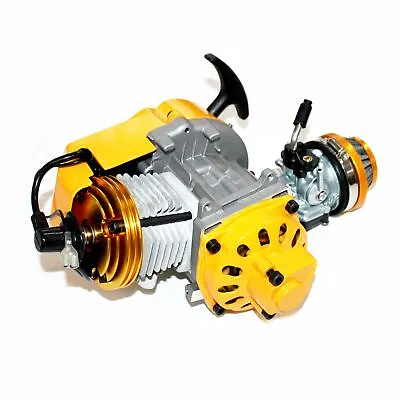 Yellow Racing 49cc 2 Stroke Engine Motor Mini Pocket Quad Dirt Pit Monkey Bike • $167.57