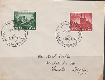 Germany - 25.7.1940 Eupen Malmedy FDC (2158) • $25