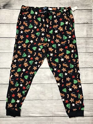 Old Navy Men’s Sweatpants Gingerbread Christmas XL Tall Navy Cotton R4 • $18