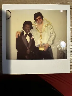 Vintage Polaroid Photos Elvis Impersonator With Unknown Black Entertainer • $15