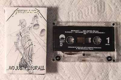 Metallica - ...And Justice For All US Elektra Cassette Thrash SPEED TESTED • $27.99
