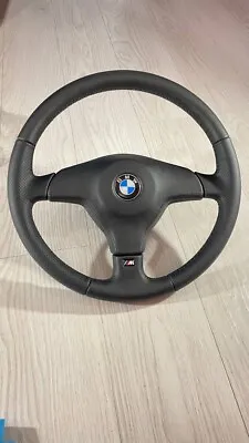 BMW Leather Sport Steering Wheel 385mm 1161015 E30 E31 E32 E34 E36 • $485.84