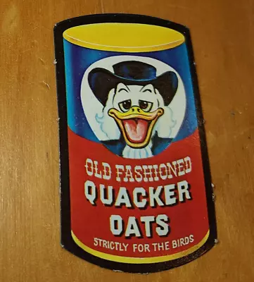 Wacky Packages 1967 Punched Die Cut Quacker Oats • $3.49