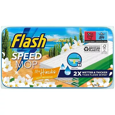 NEW - Flash Speed Mop Wet Cloths Mrs Hinch Vacay Vibes Edition 24 Pack • £14.98