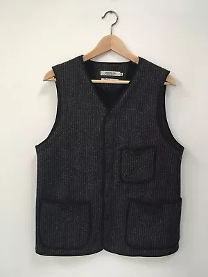 Omnigod X Unionmade Goods Vest Brown’s Beach Size 4 Navy Blue Made In Japan • $155