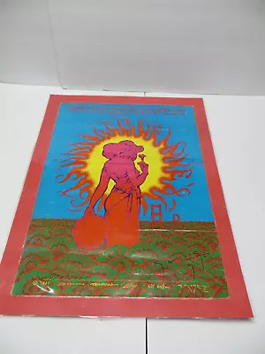 1987 Summer Love 20 Anniversary Poster SIGNED By Victor Moscoso + Stanley Mouse • $89.99