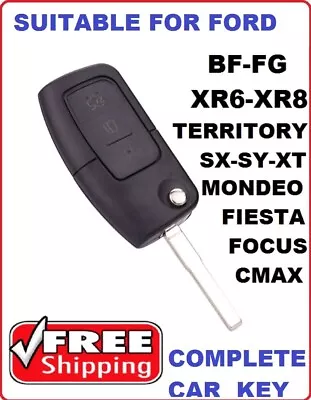 Ford Falcon BF Transponder Remote & Flip Key Suit Model Ford BF Flipkey FG XR6  • $24.90