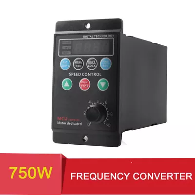 750W Single To 3 Phase Variable Frequency Drive Inverter 110V/220V Converter • $47.90