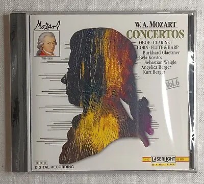 W. A. Mozart - Concertos - Oboe - Clarinet - Horn - Flute & Harp CD 1990 New • $4