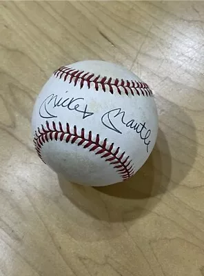 Mickey Mantle Signed Rawlings Official American League Baseball Auto • $103.49