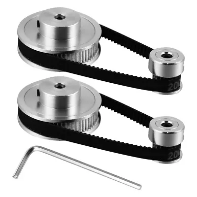 1 Set Practical 3D Stepper Motor Pulley Variable Speeds Pulley Pulley Belt  • $11.93