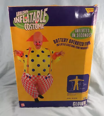 VTG New In Box Gemmy Air Blown Inflatable Clown Adult Halloween Costume • $24.99