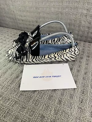 $24.99 • Buy Sperry Bling Zebra Print Sequin Slip Ons Womens Sz 9.5