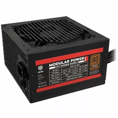 Kolink Modular Power 600W 80 Plus Bronze Modular Power Supply • £62.59