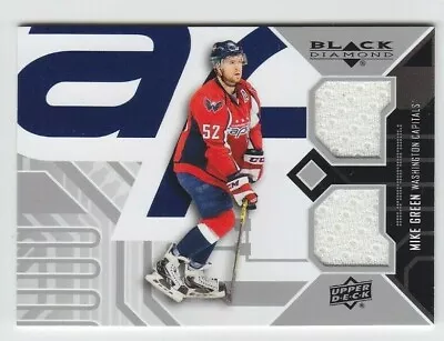 2014-15 UD BD MIKE GREEN JERSEY DUAL GAME USED DOUBLE Black Diamond Capitals • $7.26