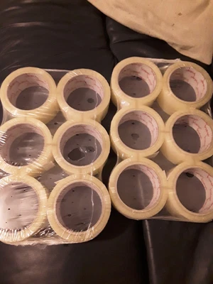 £20 • Buy 12 X Vibac 48mm X 66m 2  Inch Clear Packaging Tape 