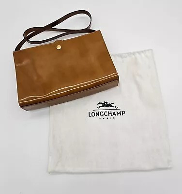 Rare And Unusual Longchamp Coated Leather Purse Caramel Tan • $40