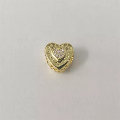 Pandora Shine Love Heart Gold Shine Christmas Gift Charm Hot  • £21