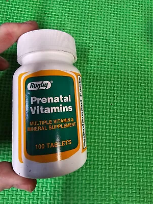 Rugby Prenatal Multivitamin - 100 Tablets Exp-4/2025 • $9.99