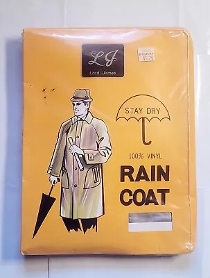 Lord James Raincoat Vinyl Vintage Antique New Old Stock Sealed Free Shipping • $76.43