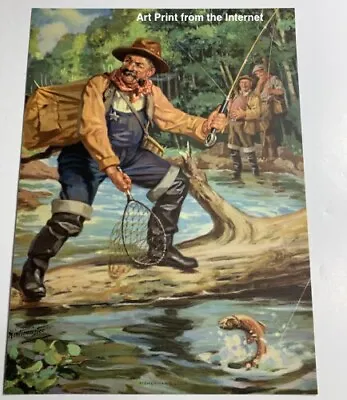 Vintage Hammond's Pleasure Time Picture Puzzle ~  Fisherman's Luck  ~ 334 Pieces • $4.99