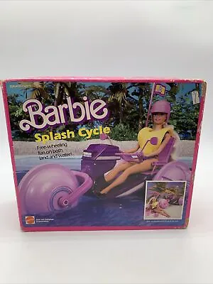 Vintage RARE - 1985 Barbie MATTEL SPLASH CYCLE BIKE Missing Picnic Pieces • $44.95