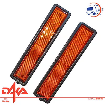 A Pair Amber Bumper Side Marker Light Lamp Fit For 1984-1991 BMW E30 3 Series • $16.78