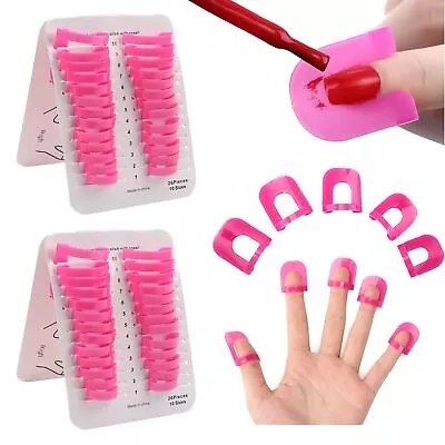 78 Pcs Plastic Nail Polish Edge Template Spill Proof Nail Protector Cover • $22.99