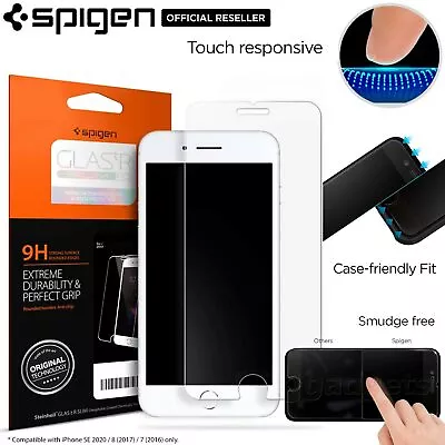 For IPhone SE 3 2022 2020 8 7 Screen Protector SPIGEN GLAS.tR Tempered Glass • $19.99