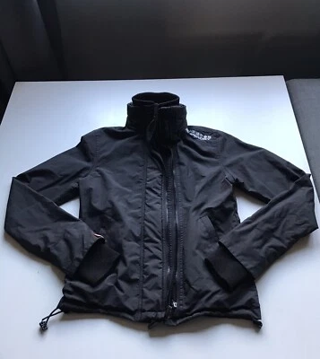 Superdry 08 Windcheater Jacket Zip Boys Girls Teens Black Size XS • £14.50