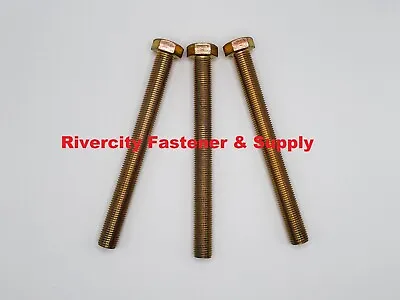 (3) 1/4-28x3 Tap Bolts 1/4x3 Grade 8 Hex Head Screws 1/4x28x3 Full Thread Bolt • $15.88