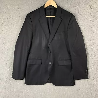 Hugo Boss Suit Jacket Mens 38R Blazer Black Wool Two Button • $49.97