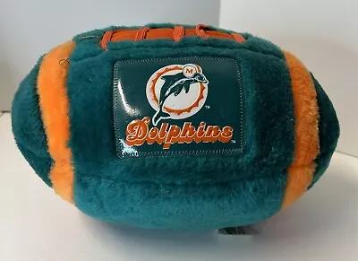 NFL Miami Dolphins Furry Football By Sport Pillows Vintage • $17.50