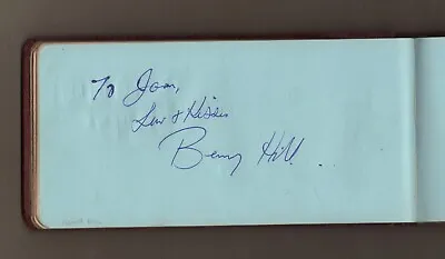 Benny Hill - Original Hand-signed Album Page  1949 • $161.62