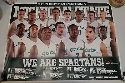 2009-2010 Michigan State Spartans Basketball Poster Schedule Draymond Green  • $8.99