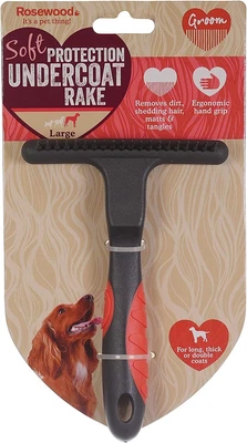 £8.12 • Buy Rosewood Soft Protection Salon Grooming Undercoat Rake Large