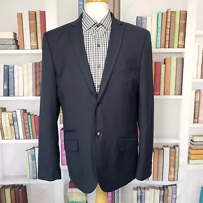 Paisley & Gray Sport Coat Men Large (42) Slim Fit Blue Two Button Double Vented • $18