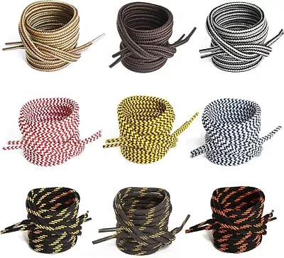 Hiking Shoelaces - Strong Shoe Laces For Boots And Walking Shoes 12 Colours 4mm • £3.99