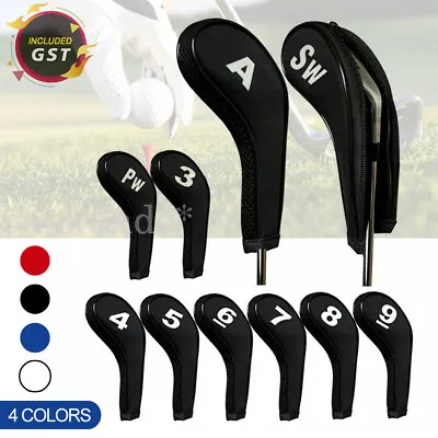 $20.92 • Buy 10Pcs Golf Head Cover Iron Putter Driver Headcover Protective Set Club Covers