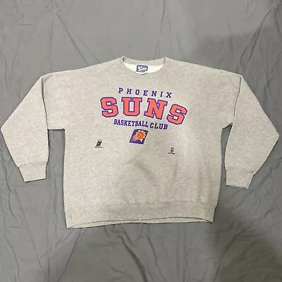 Vintage Phoenix Suns Lee Sport Made In USA NBA Pullover Sweatshirt Size XL • $59.78