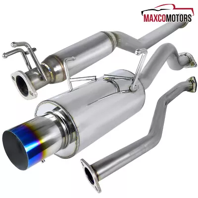 Catback Exhaust Fits 2001-2005 Honda Civic 2/4Dr Burn Tip Muffler • $168.49