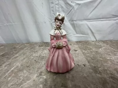 Florence Ceramics Of Pasadena California Figure Elaine Pink Victorian Dress Lady • $19.60