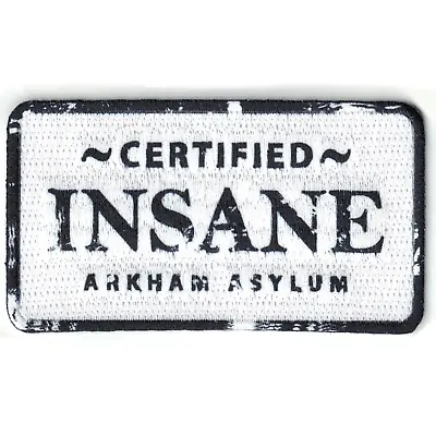 DC Comics Batman The Joker 'Certified Insane' Embroidered Iron On Patch • $10.99