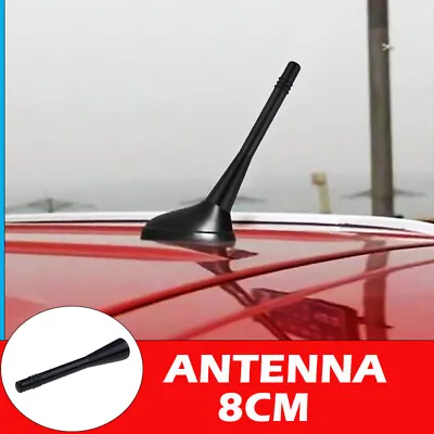 3 Black Car Stubby Roof Aerial Bee Sting Mini Mast Antenna Ariel Universal Decor • £3.98