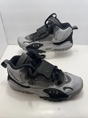 NIKE AIR MAX SPEED TURF Size 10 Oakland Raiders GRAY Silver Black 525225-012 • $100