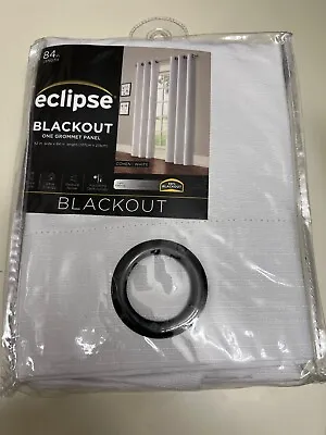 Eclipse Blackout Curtains Cohen | White 42in. X 84in. Brand New. • $19.99